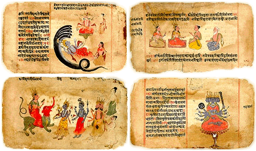 Image that indicates the vedas